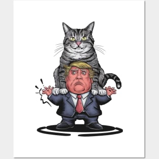 Cats Against Trump Posters and Art